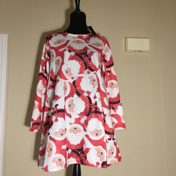 Misslook Ladies Holiday Santa Claus Tunic Top Size Small/Medium - Picture 8 of 14